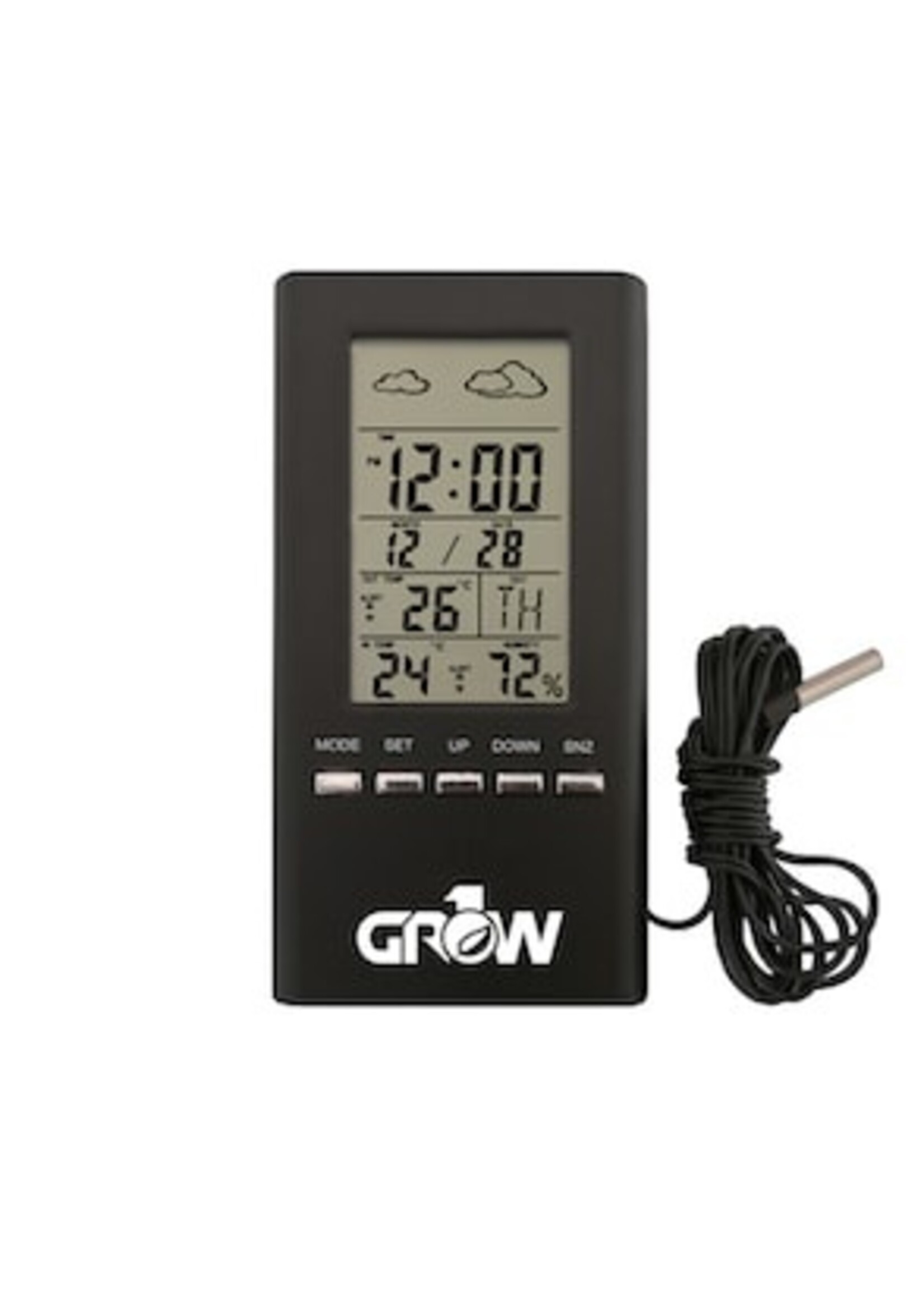 Grow 1 Temperature & Humidity Meter W/Probe