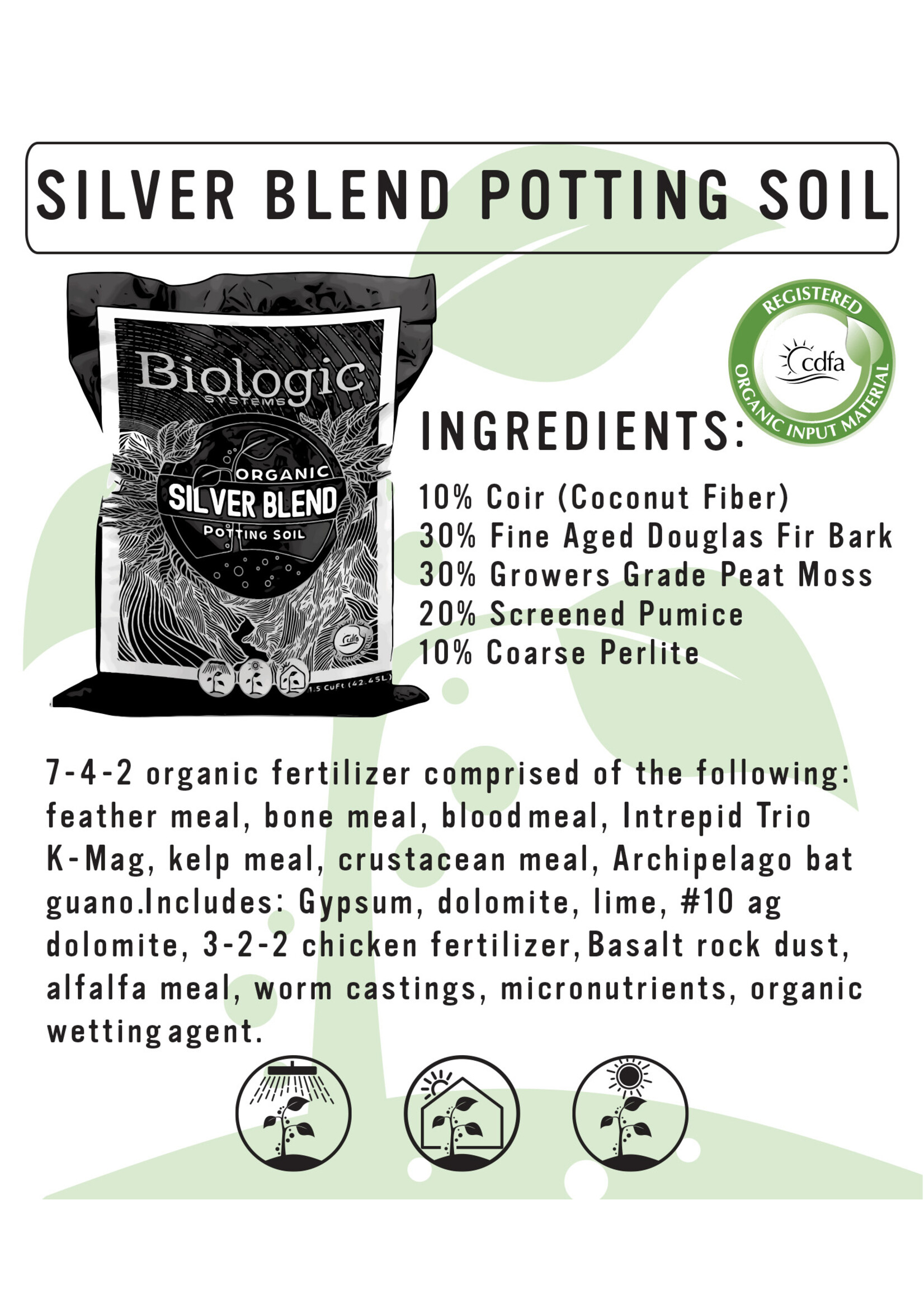 Biologic Systems Silver Potting Soil