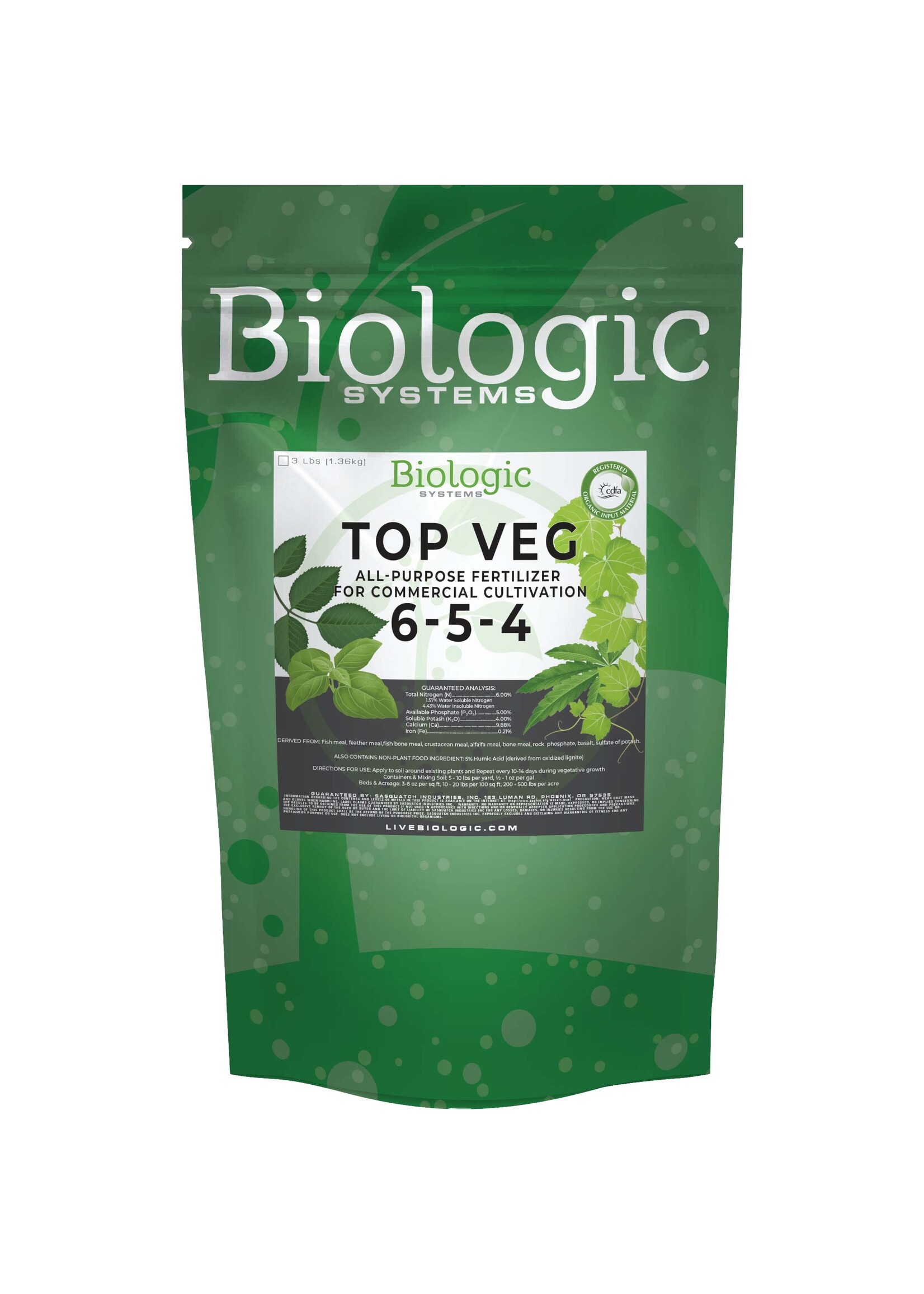 Biologic Systems Top Veg 6-5-4