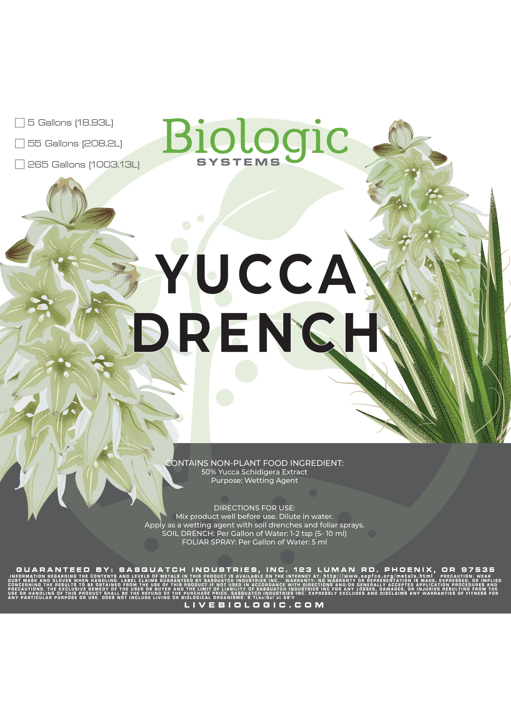 Biologic Systems Yucca Drench
