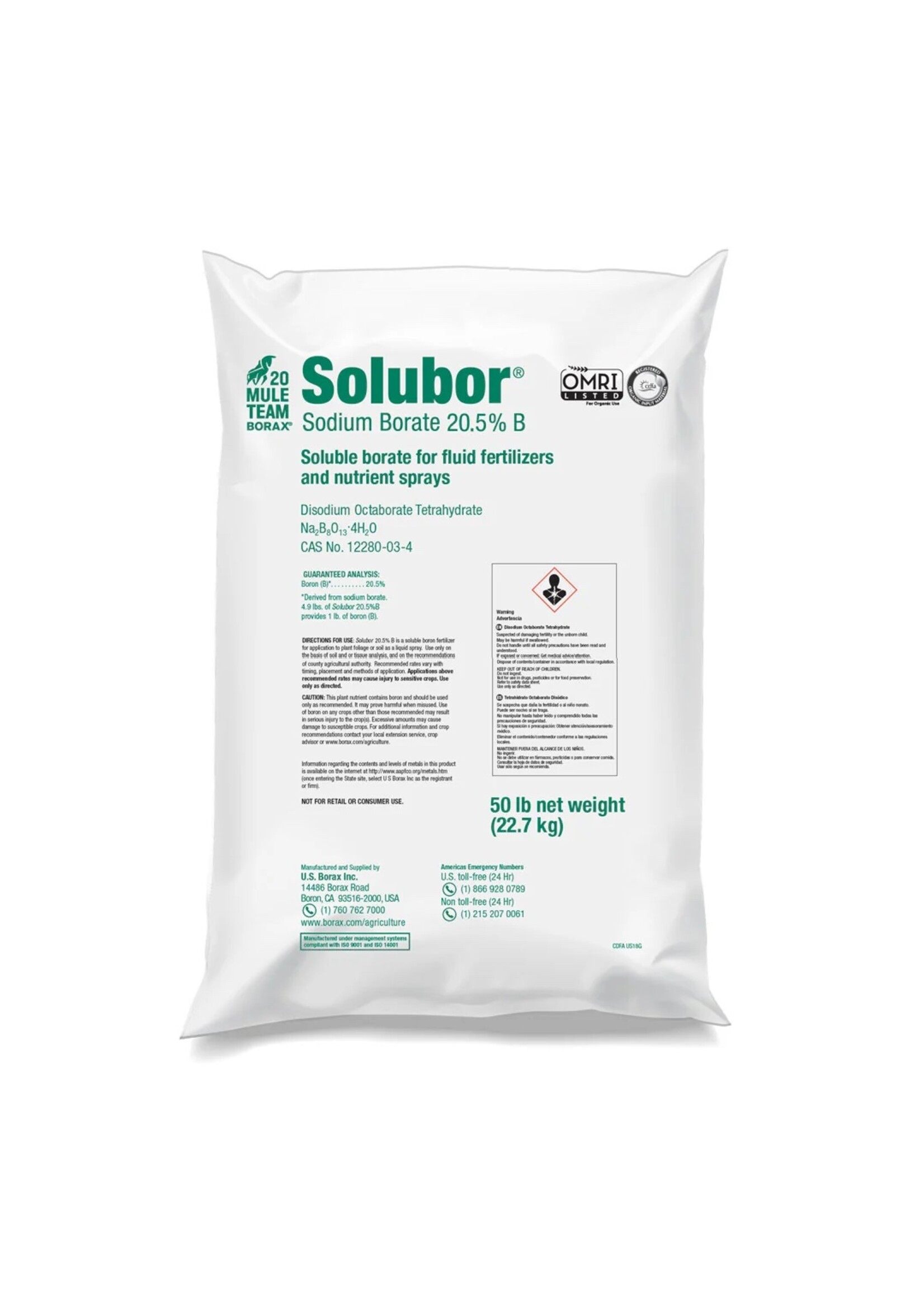 Solubor Borax 50 lb Bag