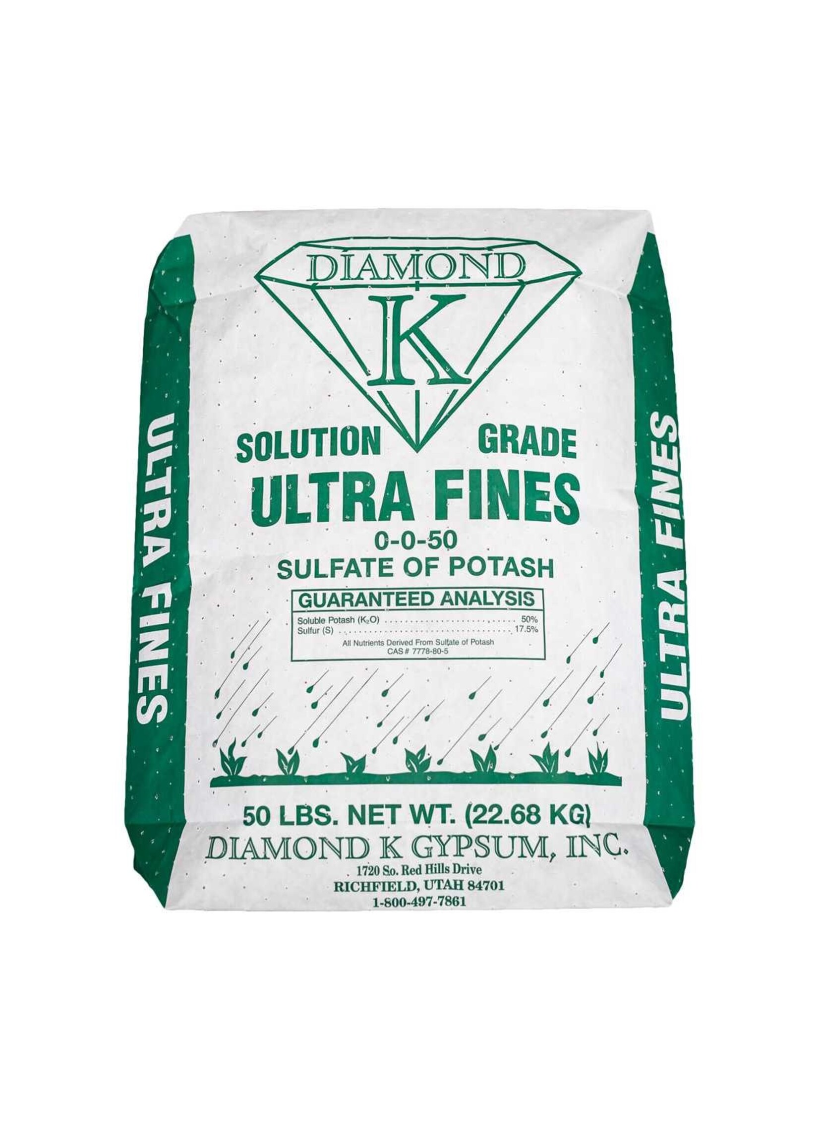 Diamond K Sulfate of Potash (Potassium Sulfate) SOP  (56/plt)