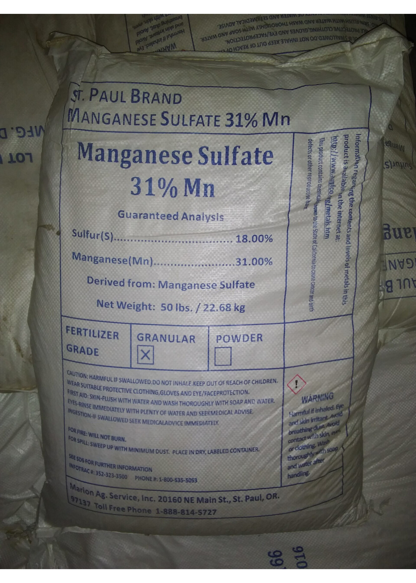 St. Paul Manganese Sulfate