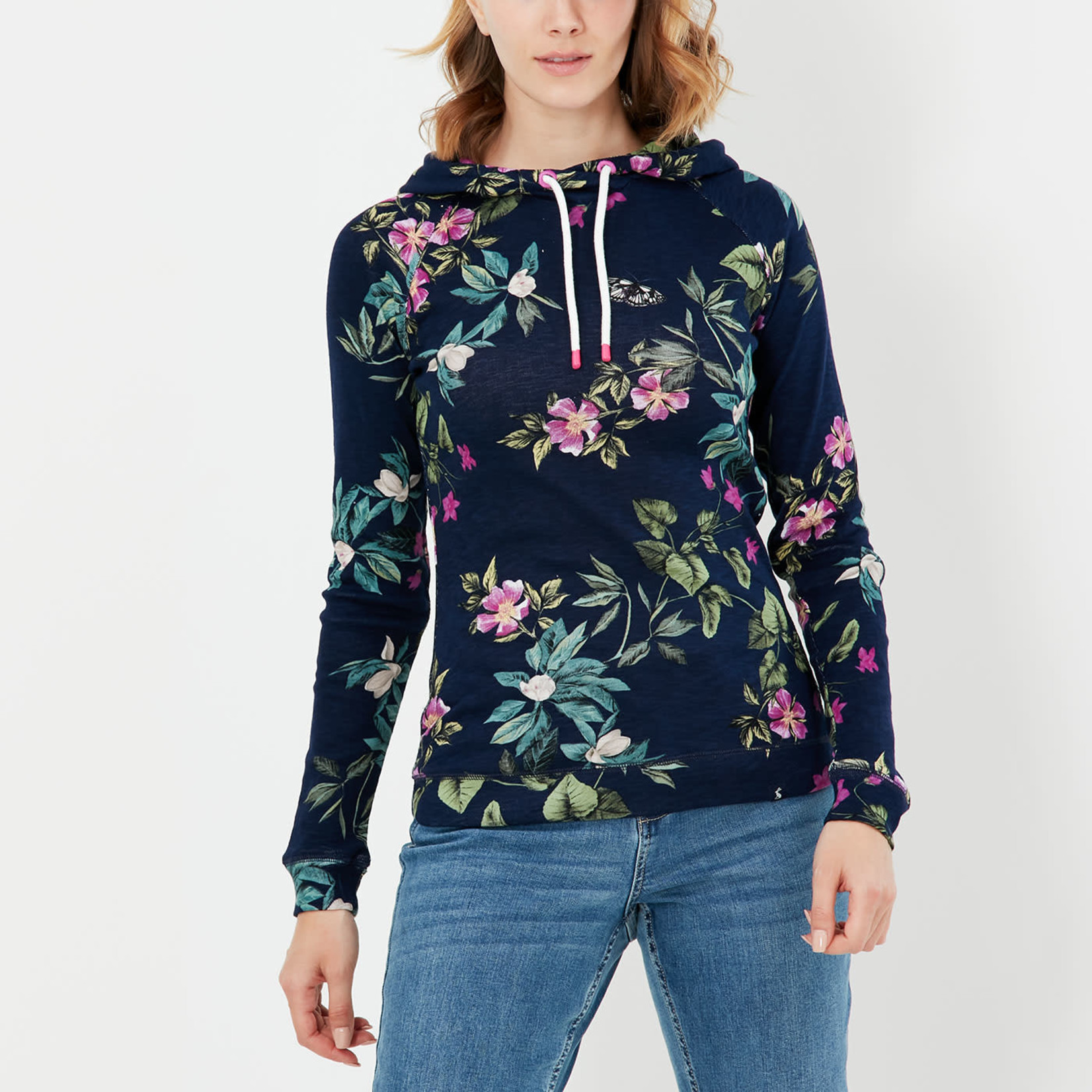 Joules for Women Marlston Navy Floral Sweatshirt