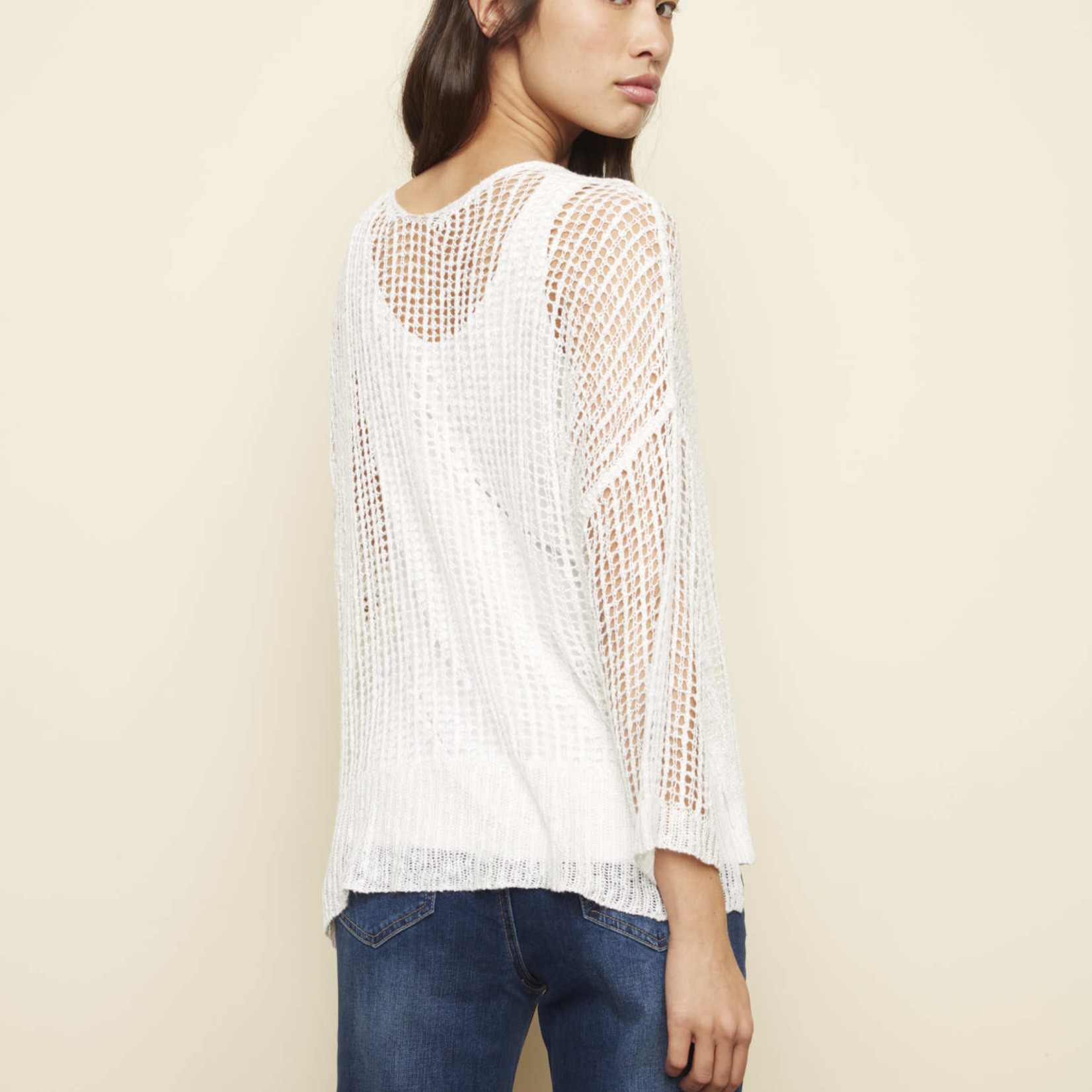 Charlie B Collection Crochet Knit Sweater
