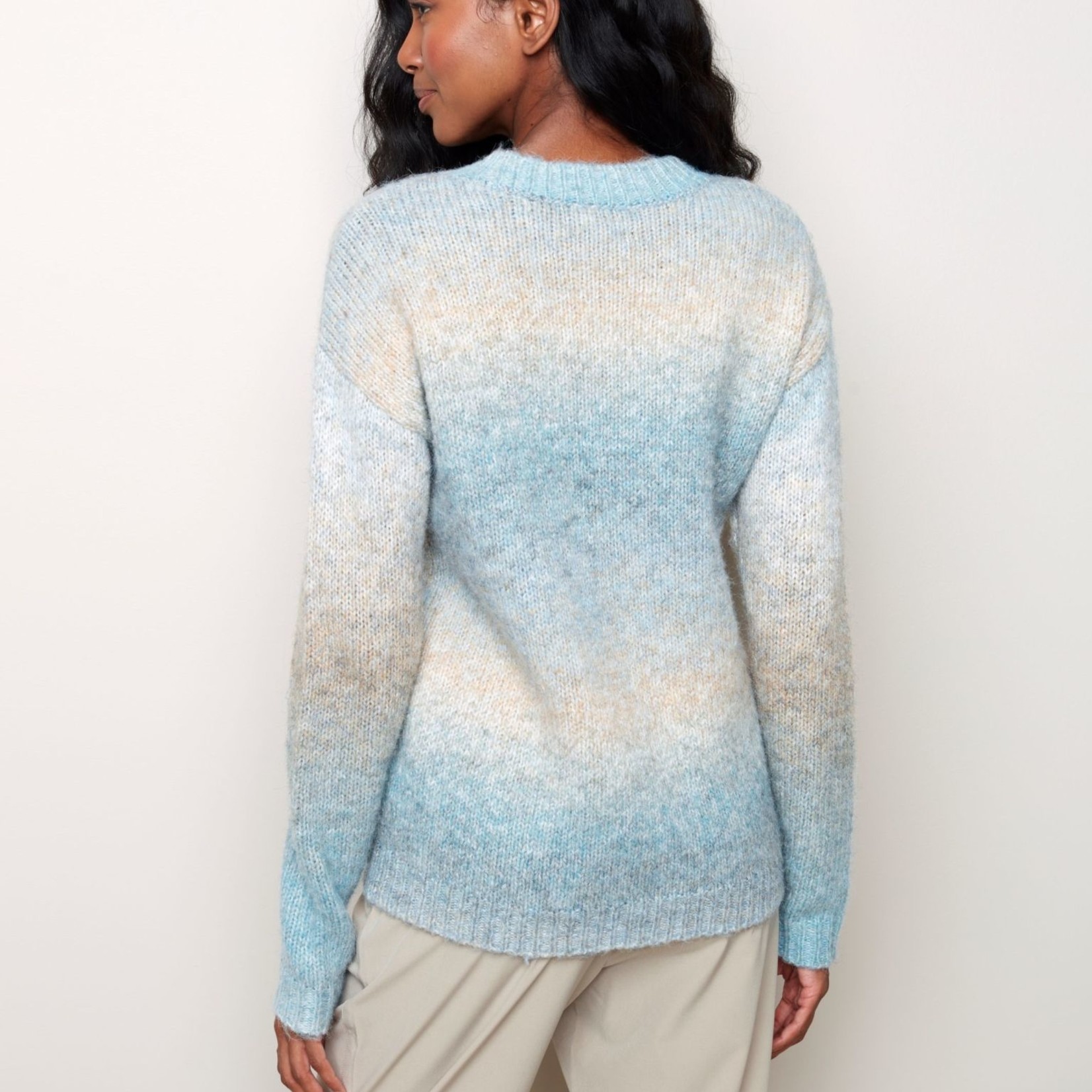 Charlie B Collection Space Dye Pullover