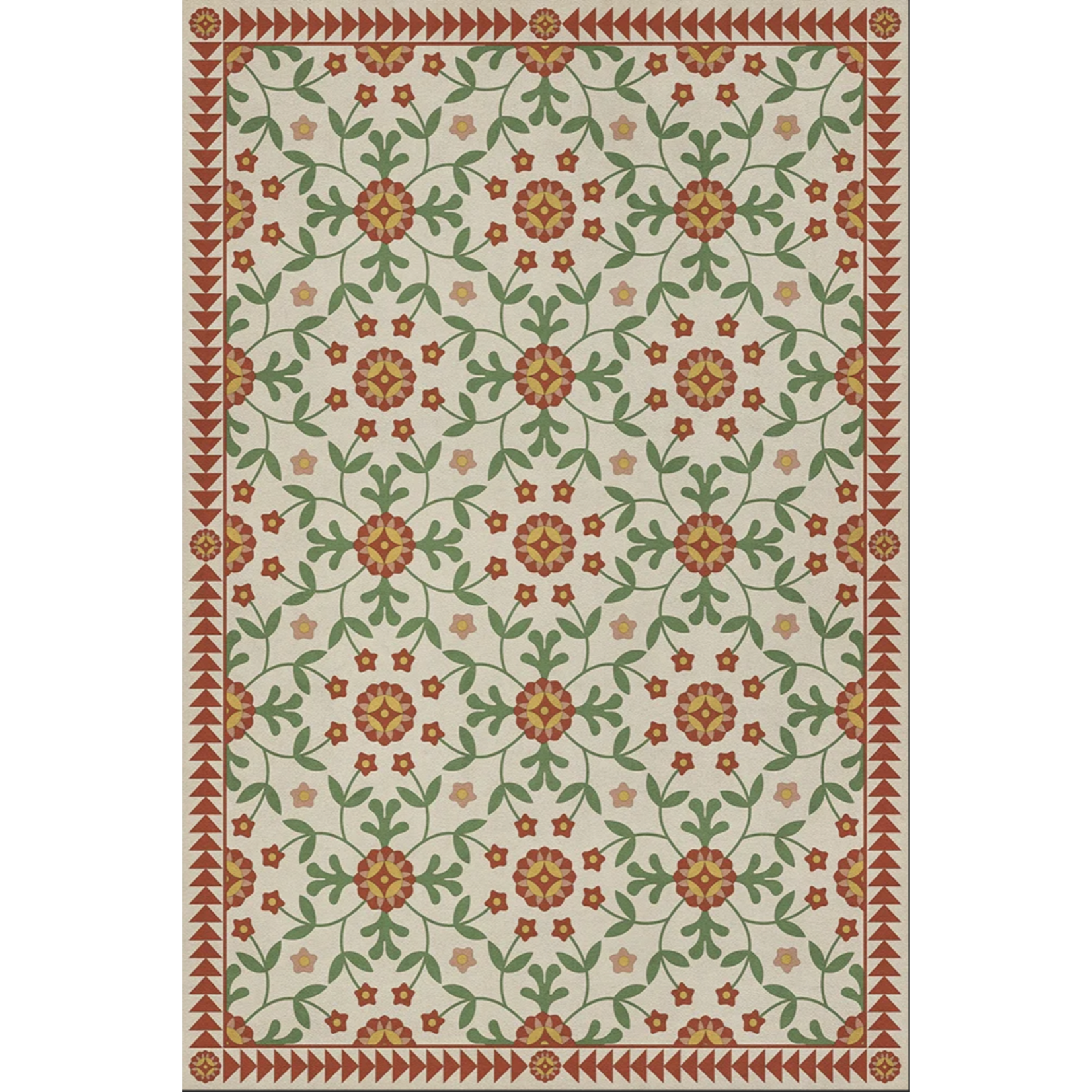 Whig Rose Vintage Vinyl Floorcloths