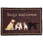 Dogs Welcome - Wool Hooked Rug