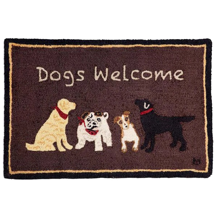 Wool Hooked Rug, Lab Stay