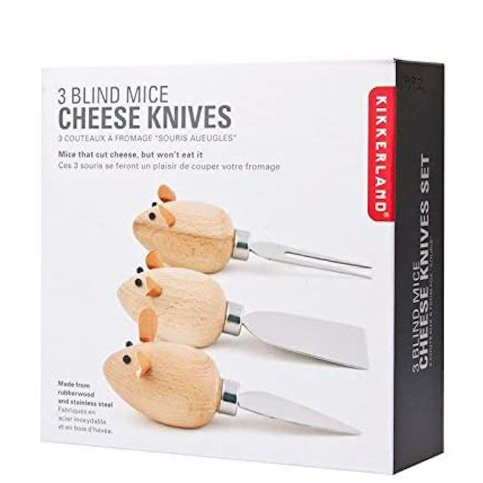 Kikkerland Design 3 Blind Mice Cheese Knives