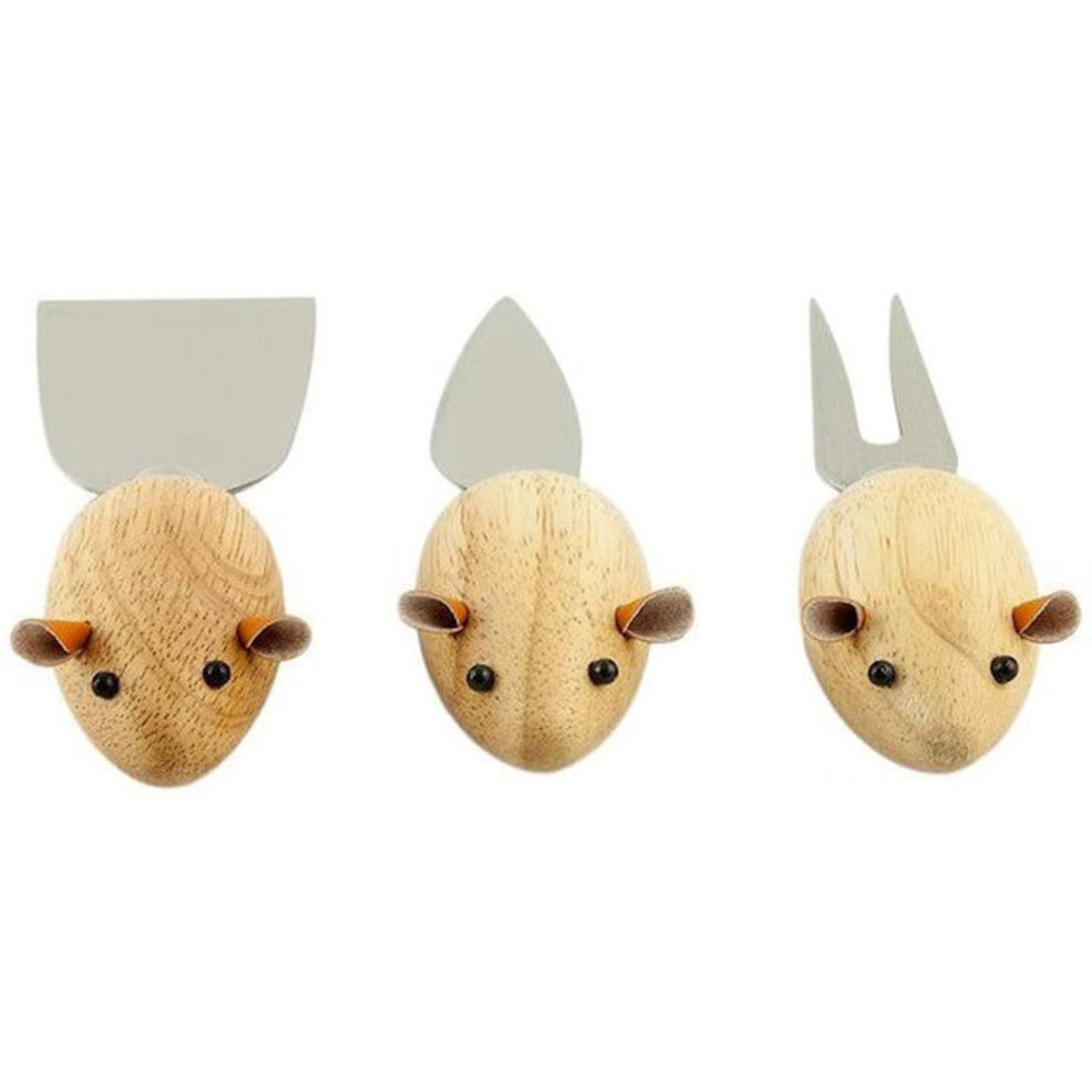 Kikkerland Design 3 Blind Mice Cheese Knives