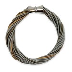 Piano Wire Twist Bracelet