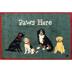 Paws Here - Wool Hooked Rug