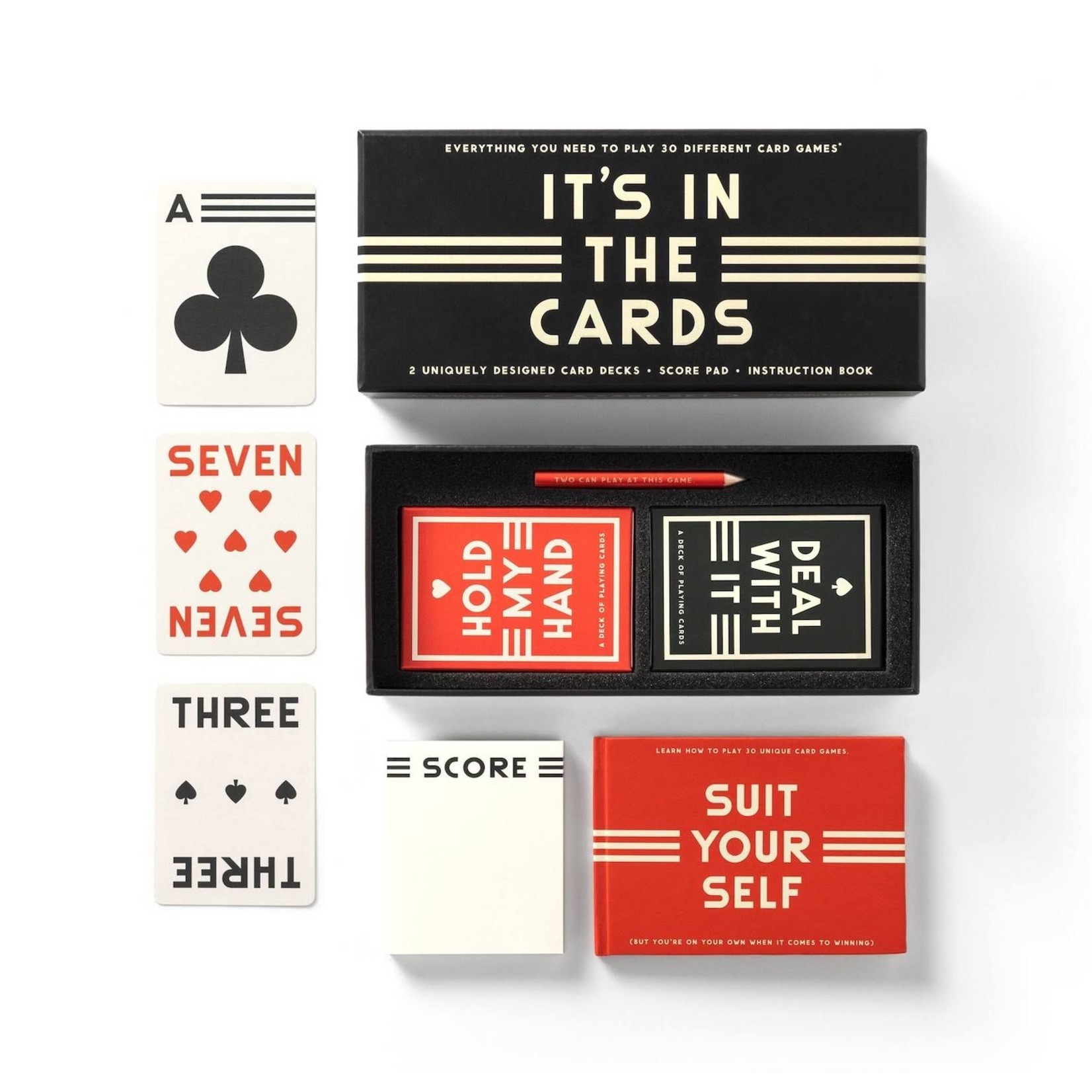 Chronicle Books It's In The Cards Playing Card Game Set