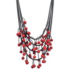 Michaela Malin Onyx Multi Strand Beads Necklace
