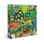 EEBOO Dogs in the Park 1000 Piece Puzzle