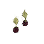 Raspberry Post Earrings