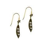 Michael Michaud Petite Pea Pod Drop Earrings