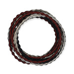 ADIA KIBUR ACCESSORIES Red, White & Black Coil Bracelet Set