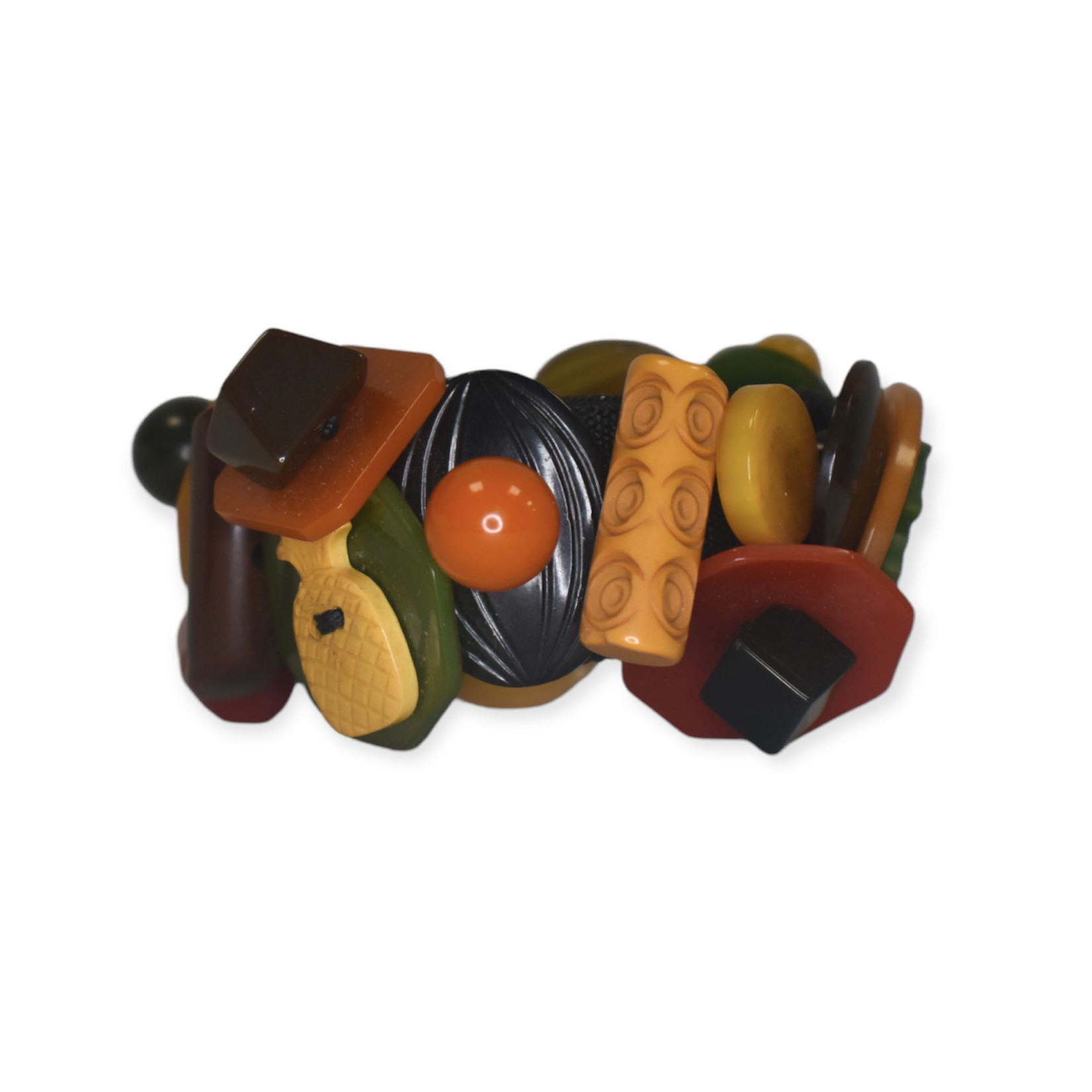 Miriam Johnson Bakelite Button Bracelet