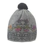 Embroidery Hat with Pom-Pom