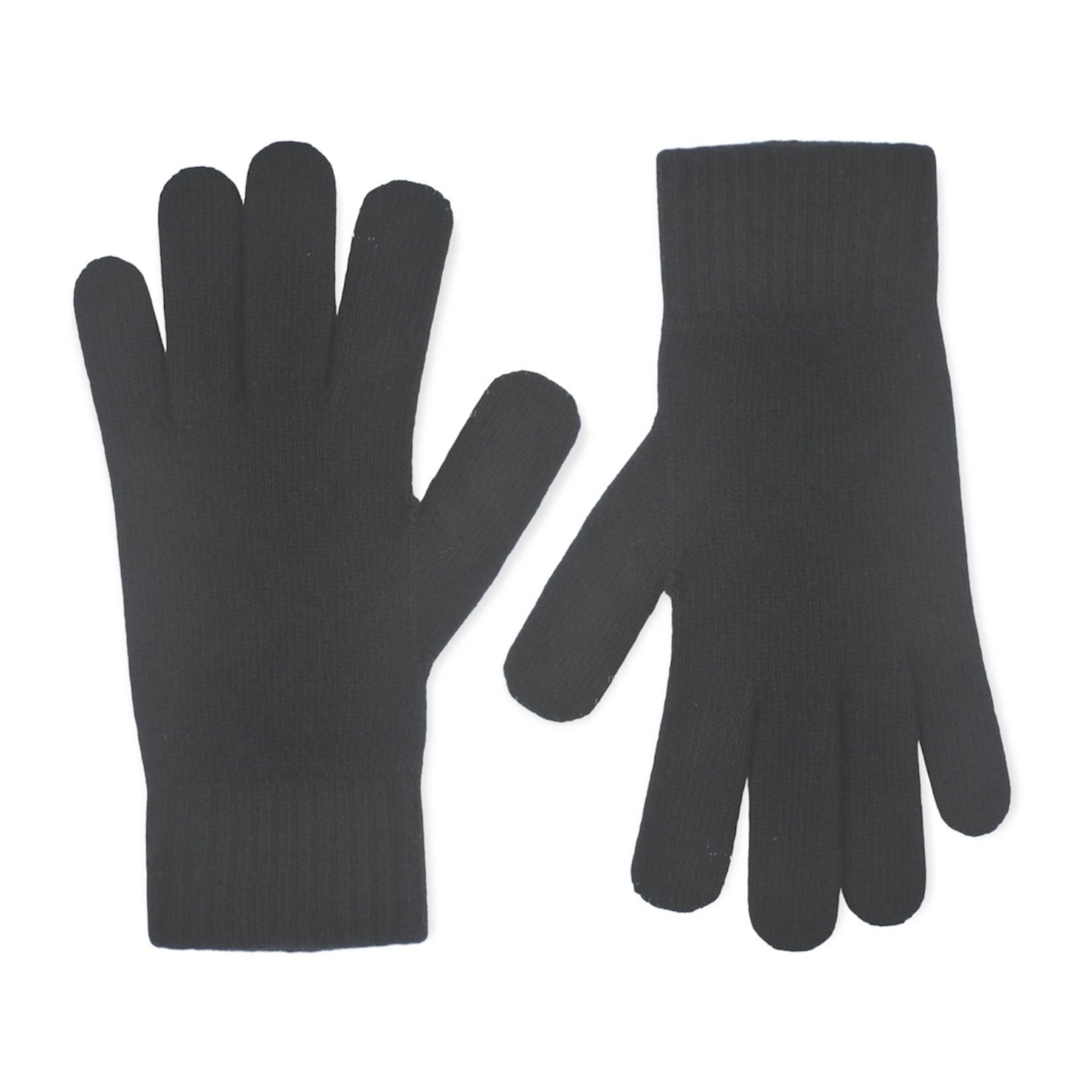 SANTACANA COMPLEMENTOS SI Ribbed cuff cashmere gloves