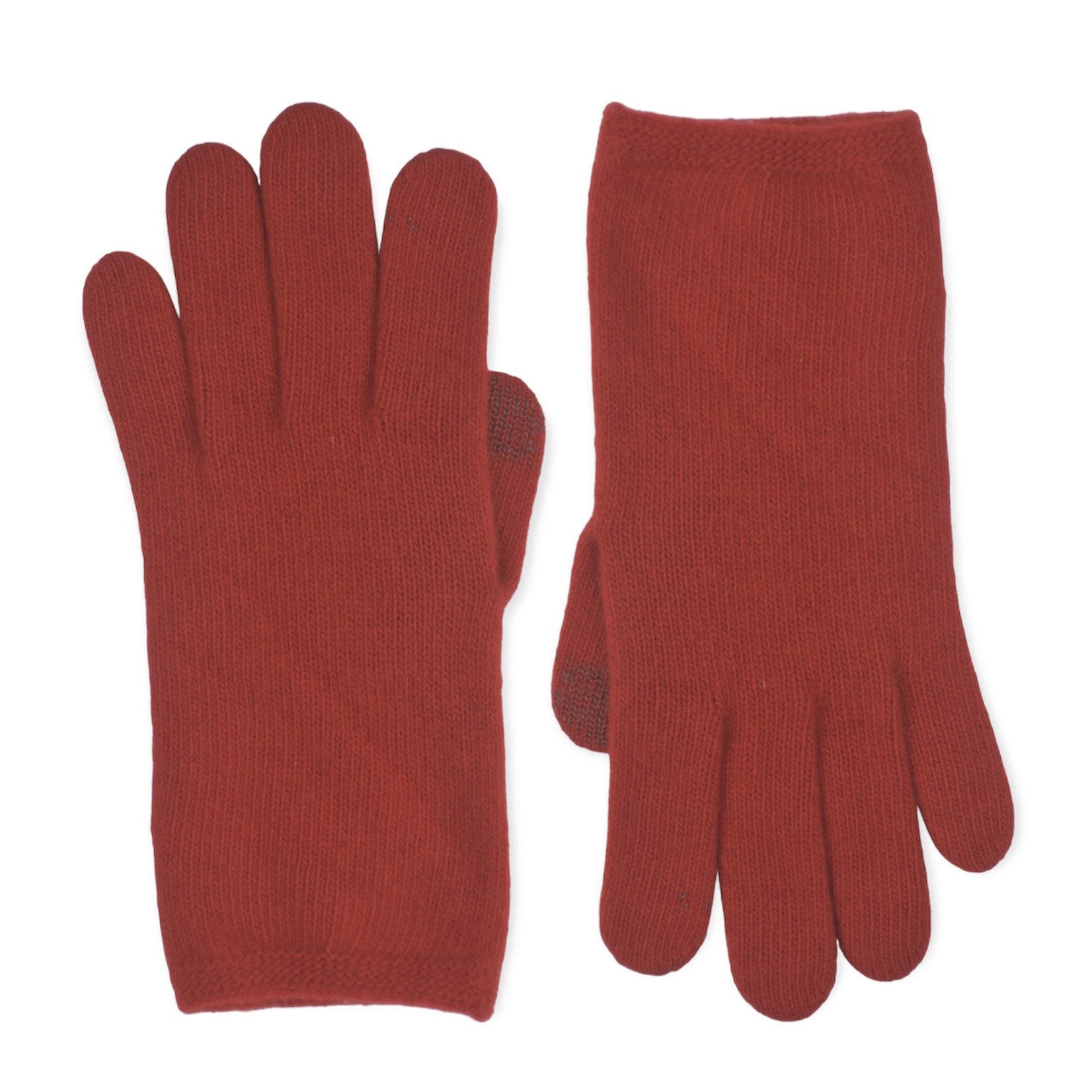 SANTACANA COMPLEMENTOS SI Thin ribbed cuff cashmere gloves