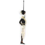 Nita Angeletti Fashionista Flapper Girl Black & White