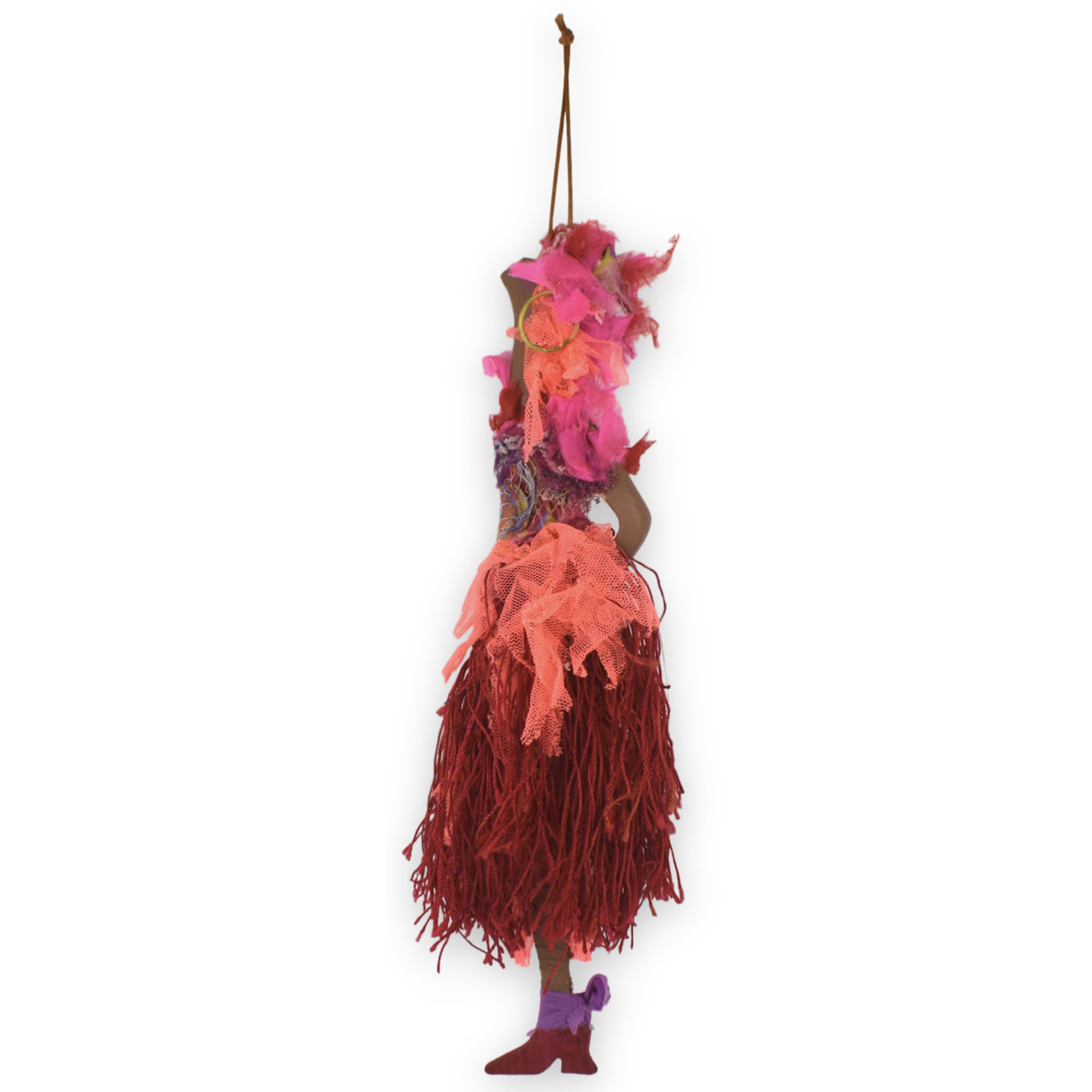 Nita Angeletti Fashionista Flapper Girl Coral & Pinks