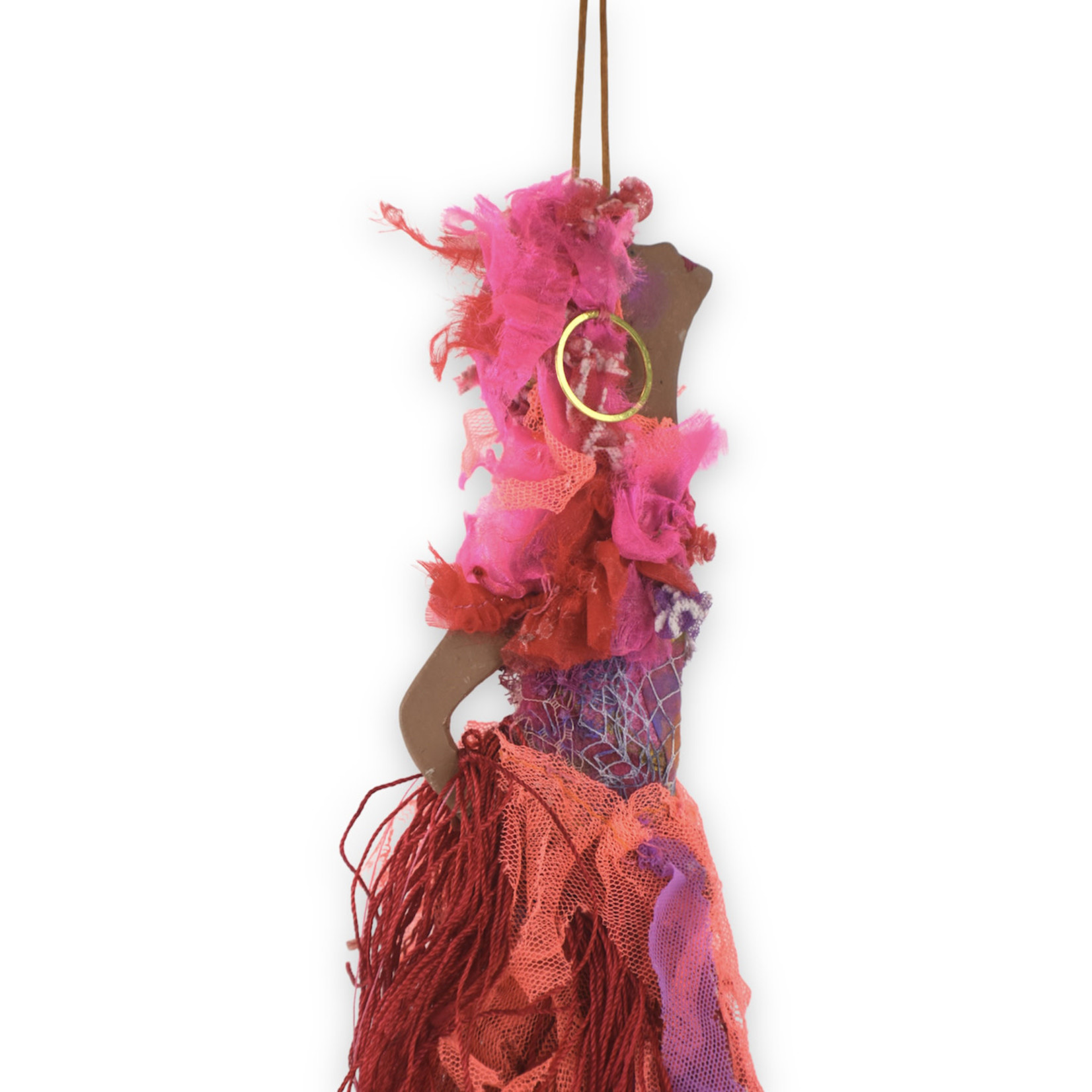 Nita Angeletti Fashionista Flapper Girl Coral & Pinks