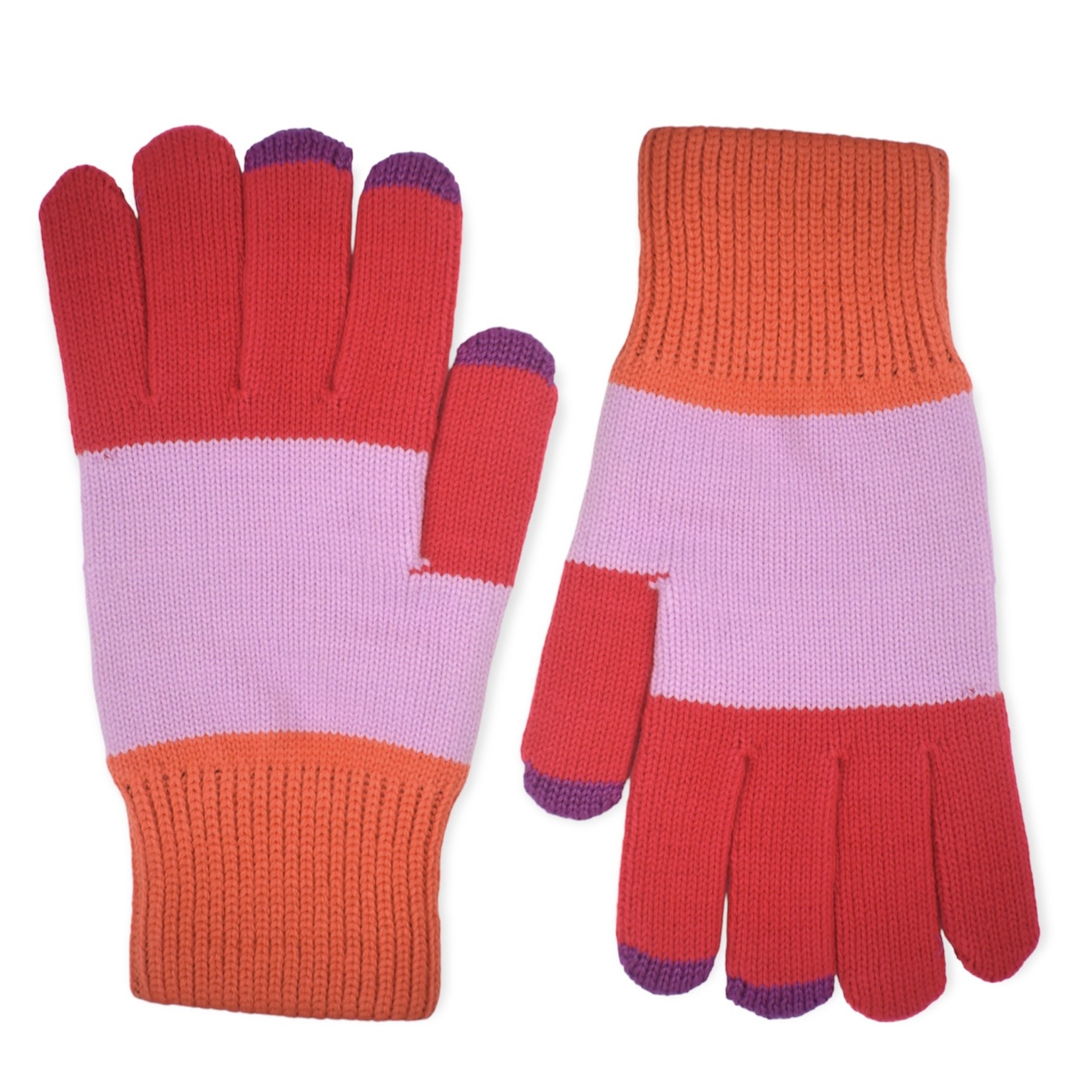 VERLOOP LLC Colorblock Touchscreen Knit Gloves