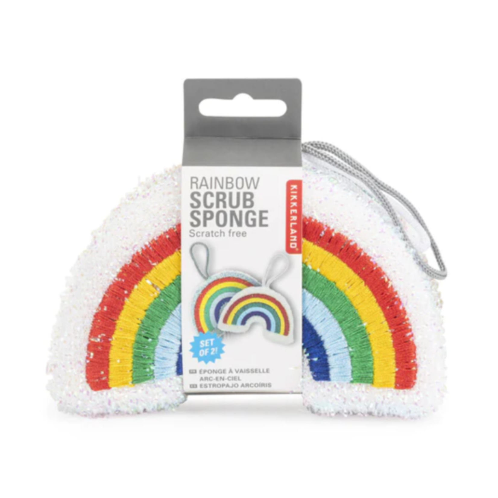 Kikkerland Design Set of Two Rainbow Sponges