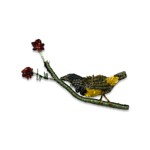 Mourning Warbler Brooch Pin