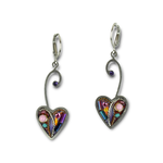 Seeka Jewelry & Judaica Acrylic Heart Earrings