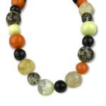Atelier 1701 Giant Amber Tone Bead Necklace