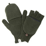 NIRVANNA DESIGNS Bryant Fingerless knit Gloves Olive