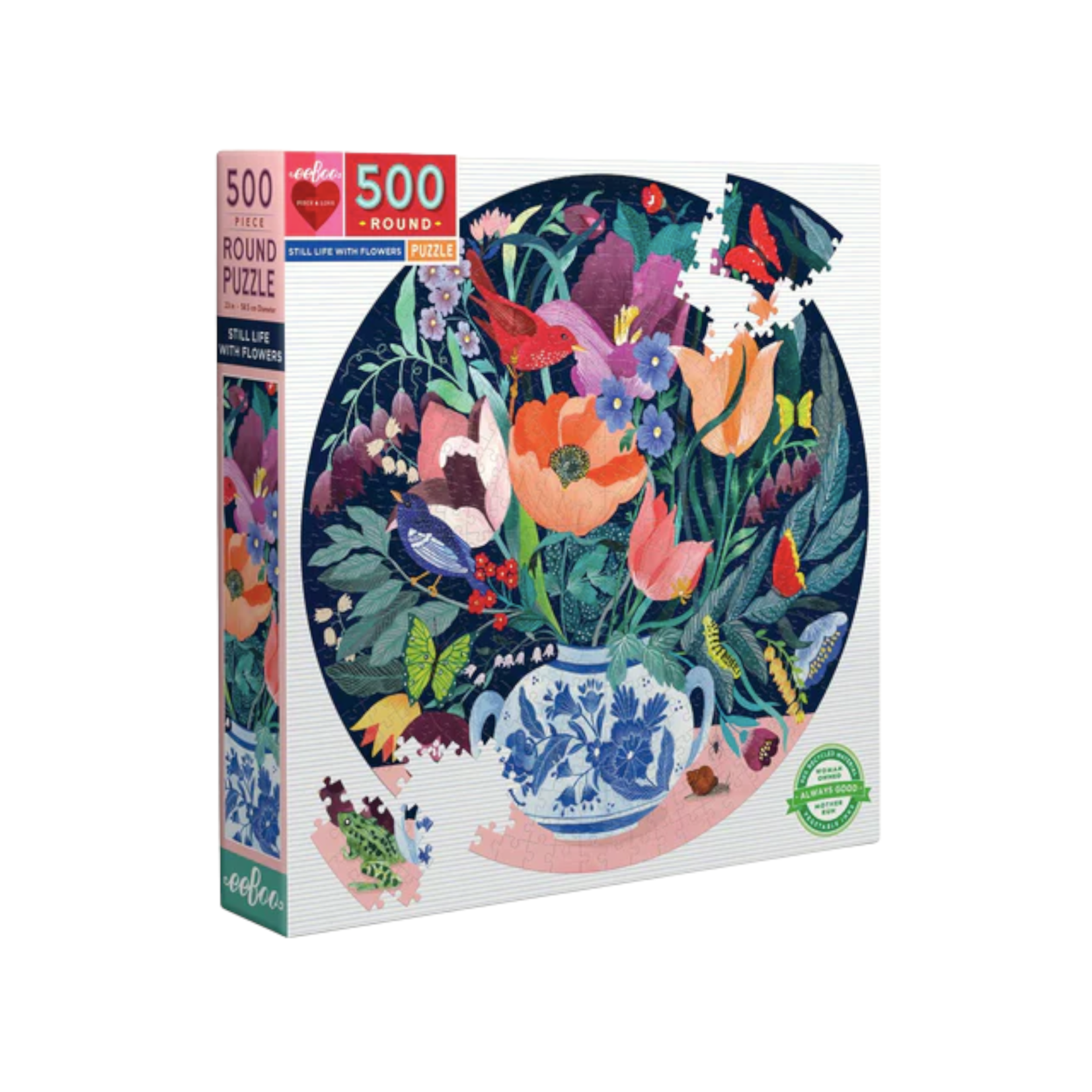 Eeboo Still Life With Flowers 500 pc Puzzle