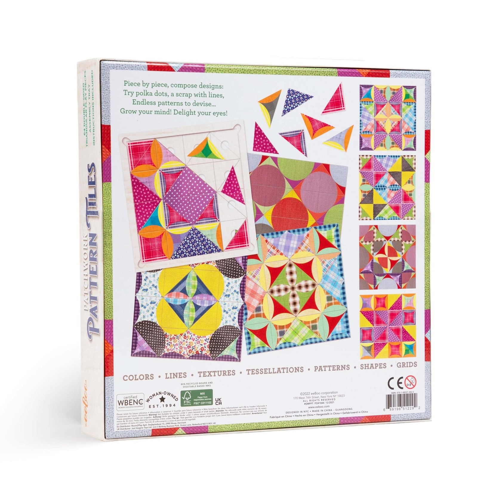 Eeboo Patchwork Pattern Tiles