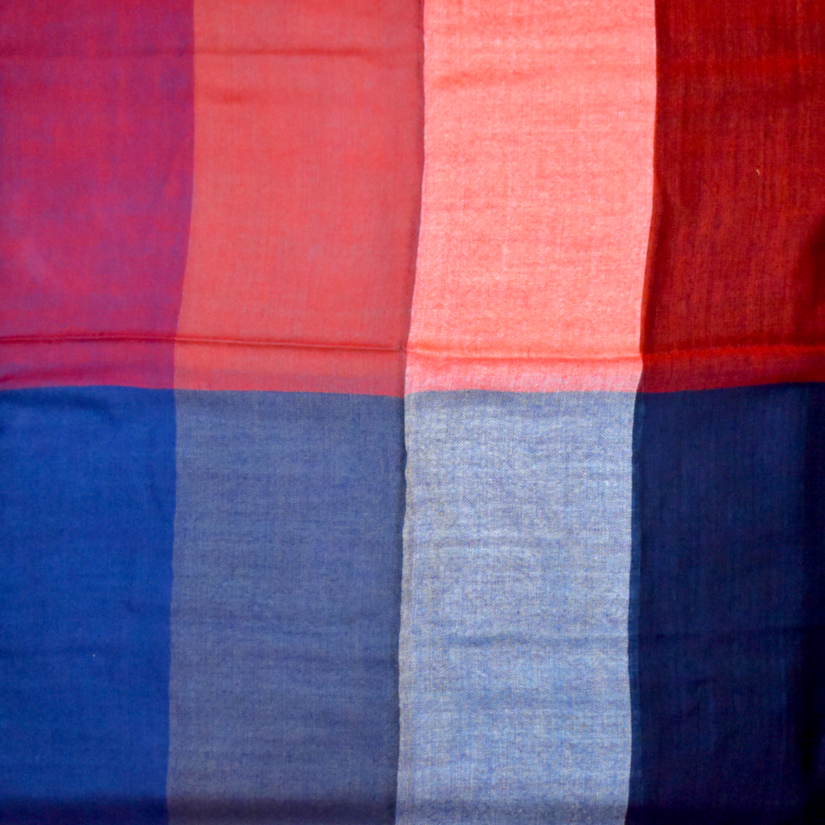 Kingston Color Block Scarf Aqua/Orange/Navy