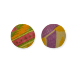 One World in Textiles Vintage Kantha Earrings