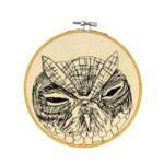 Jennyjen42 Wooden Embroidery Hoop Flummulated Owl