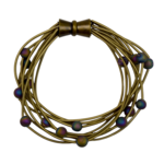 10 Layer Bracelet Iridescent Geode