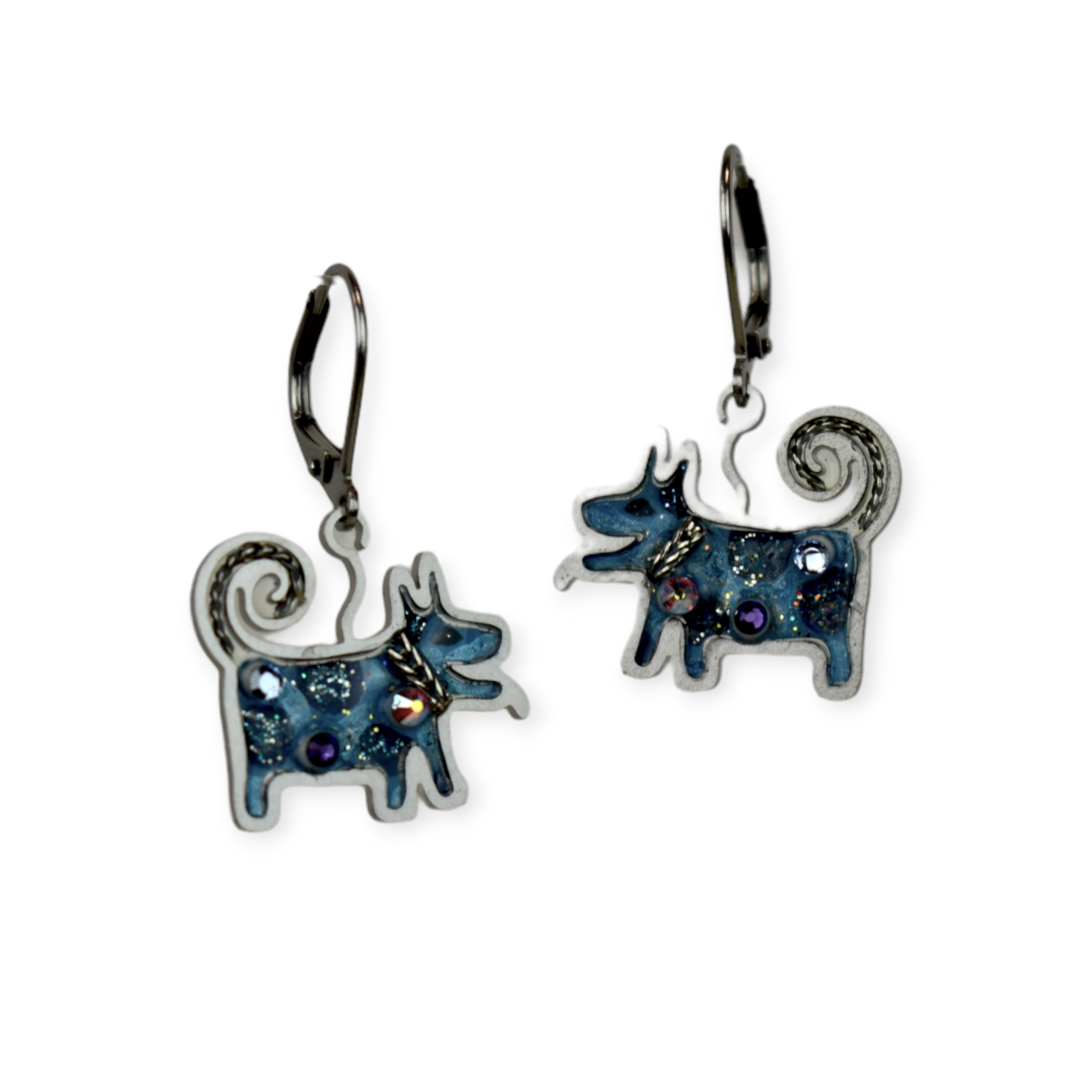 Seeka Jewelry & Judaica Acrylic Dog Earrings