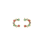 Michael Vincent Michaud Diamond  Drop Crescent Post Earrings