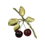 Morello Cherry Brooch Pin