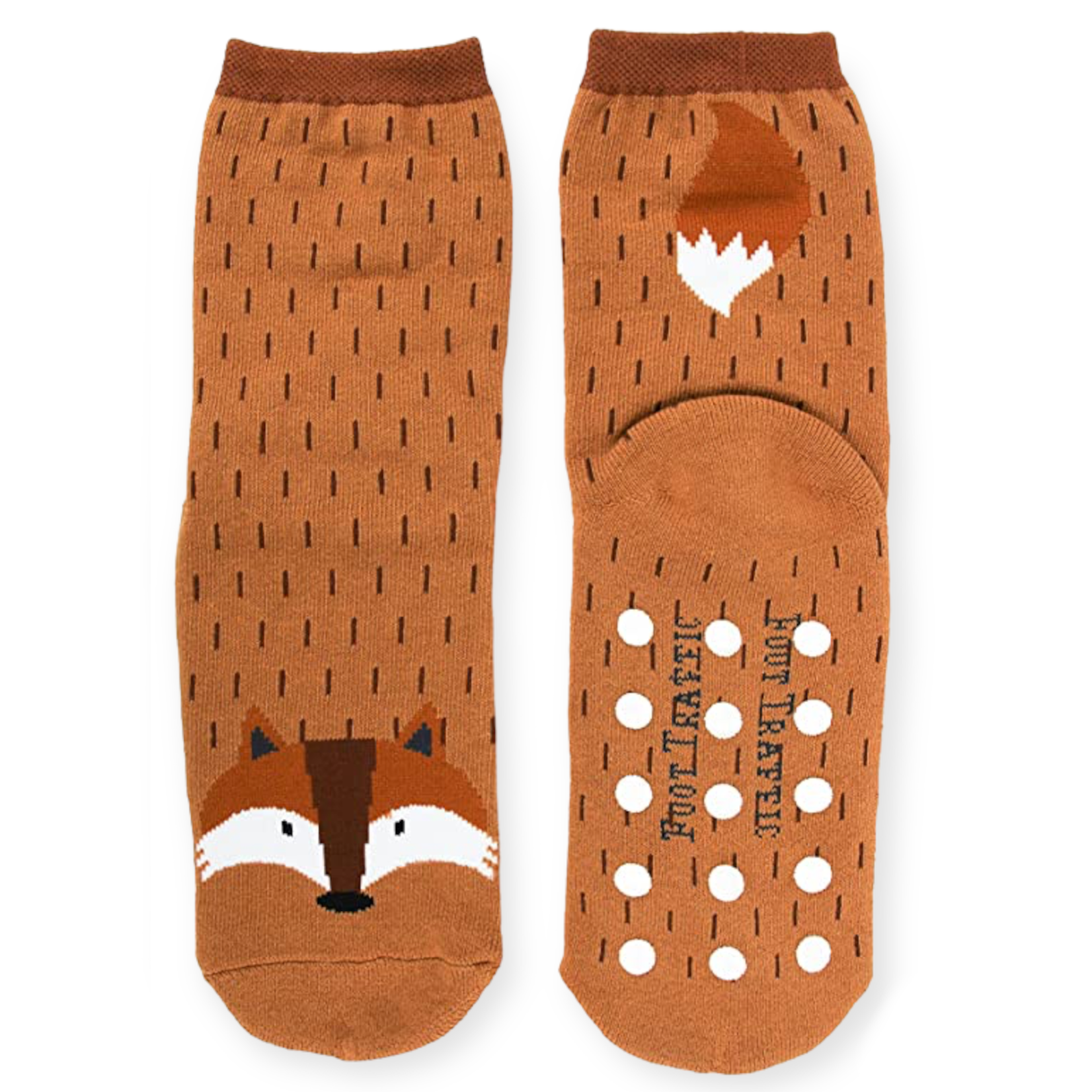 Foot Traffic Slipper Socks Fox