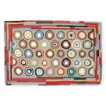 Pennies Blue Wool Rug