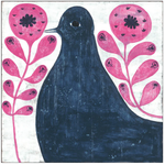 SUGARBOO DESIGNS Black Bird in Flowers