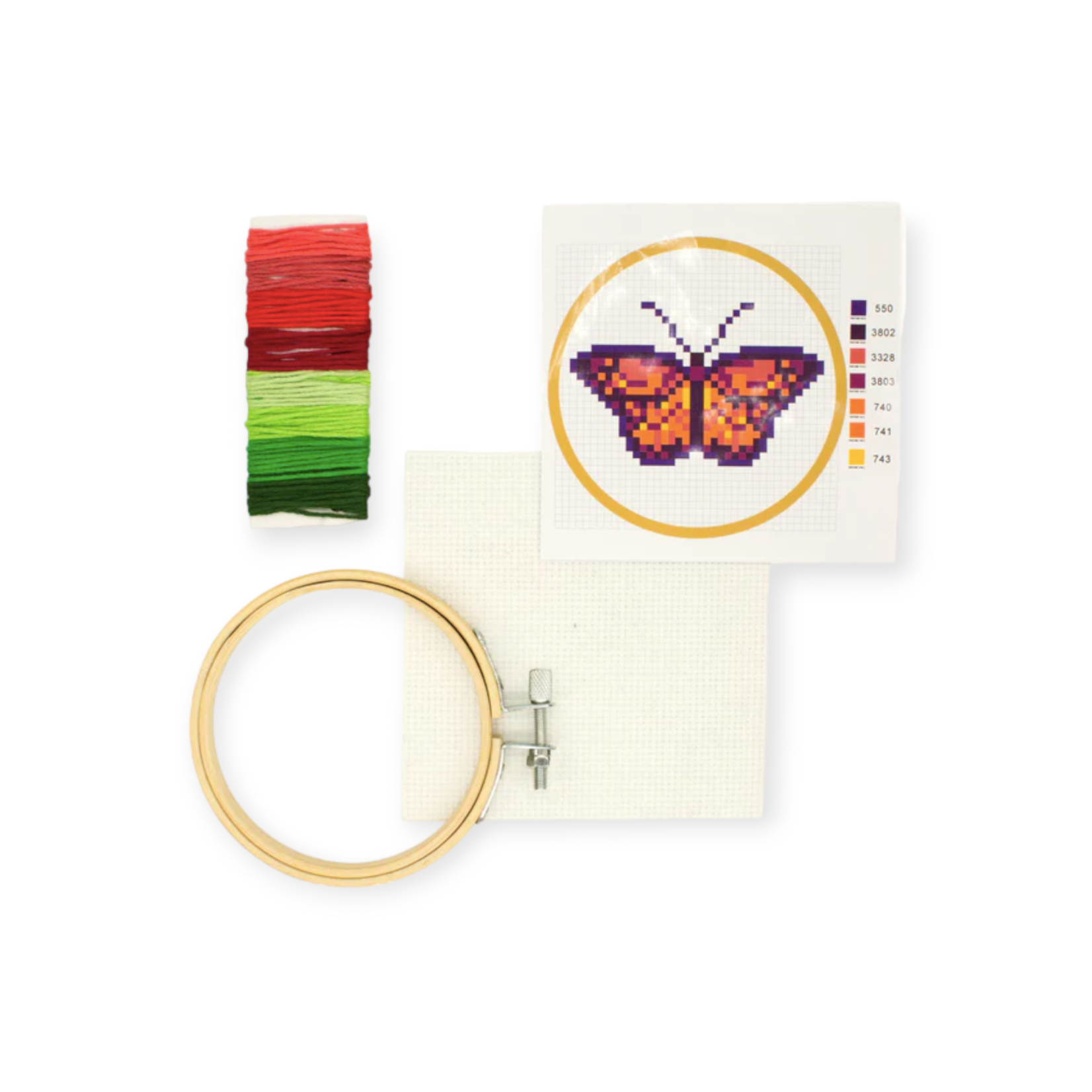 Kikkerland Design Mini Cross Stitch Kit