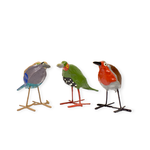 Mbare LTD Roller, Finch and Robin Trio of Seedpod Birds (ecom)